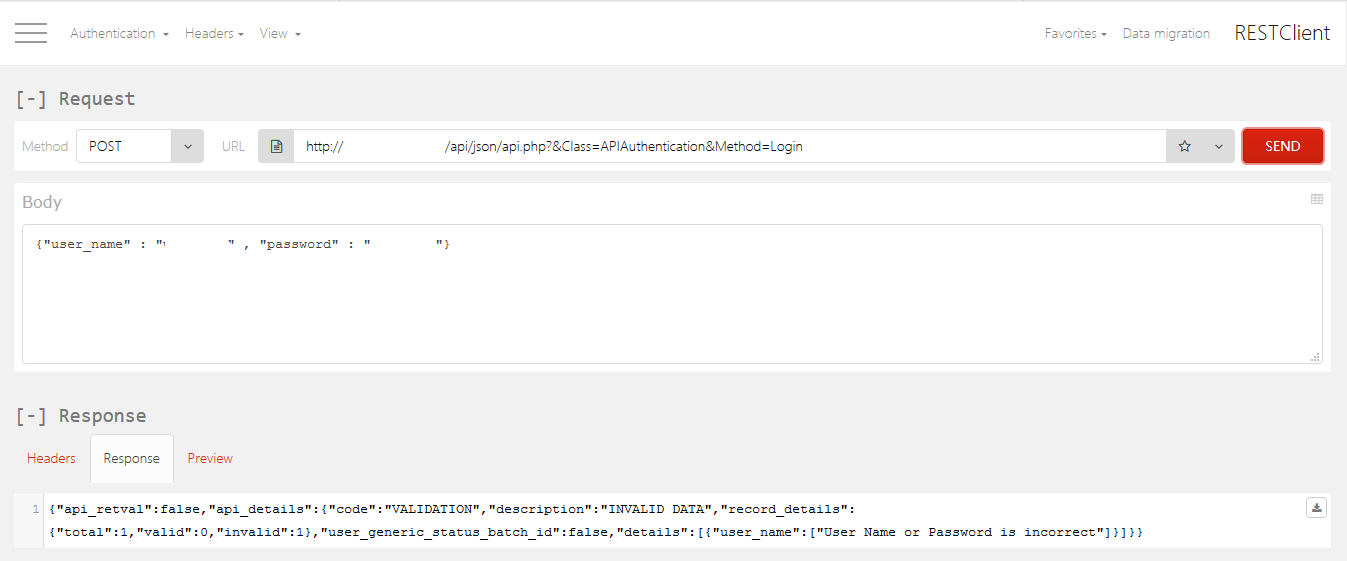 With json on body