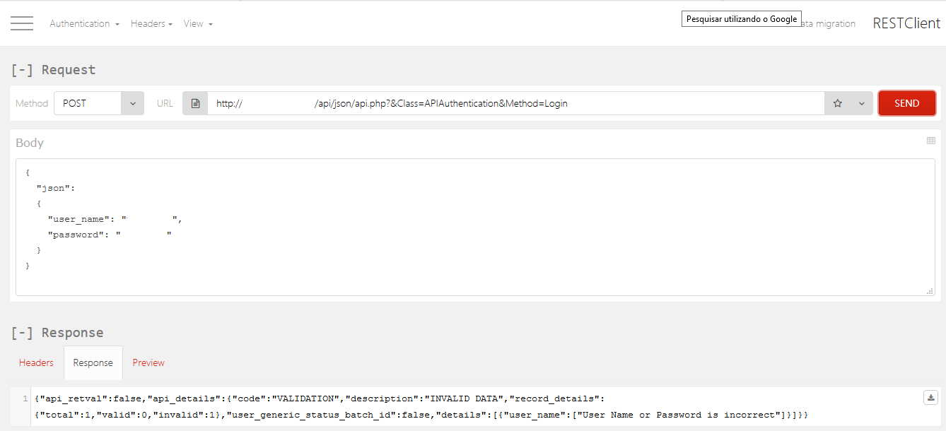 With json on body2